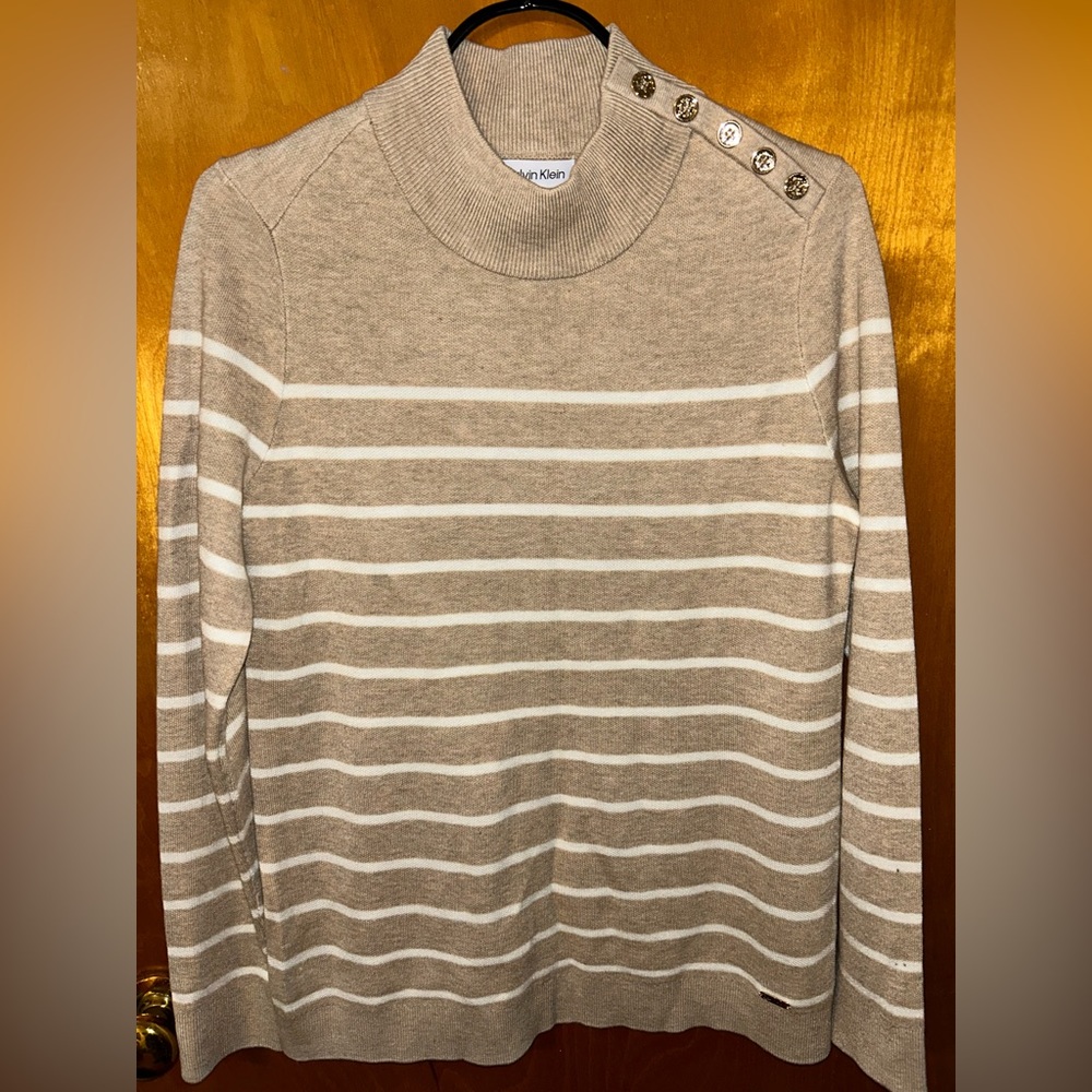 Calvin Klein tan sweater